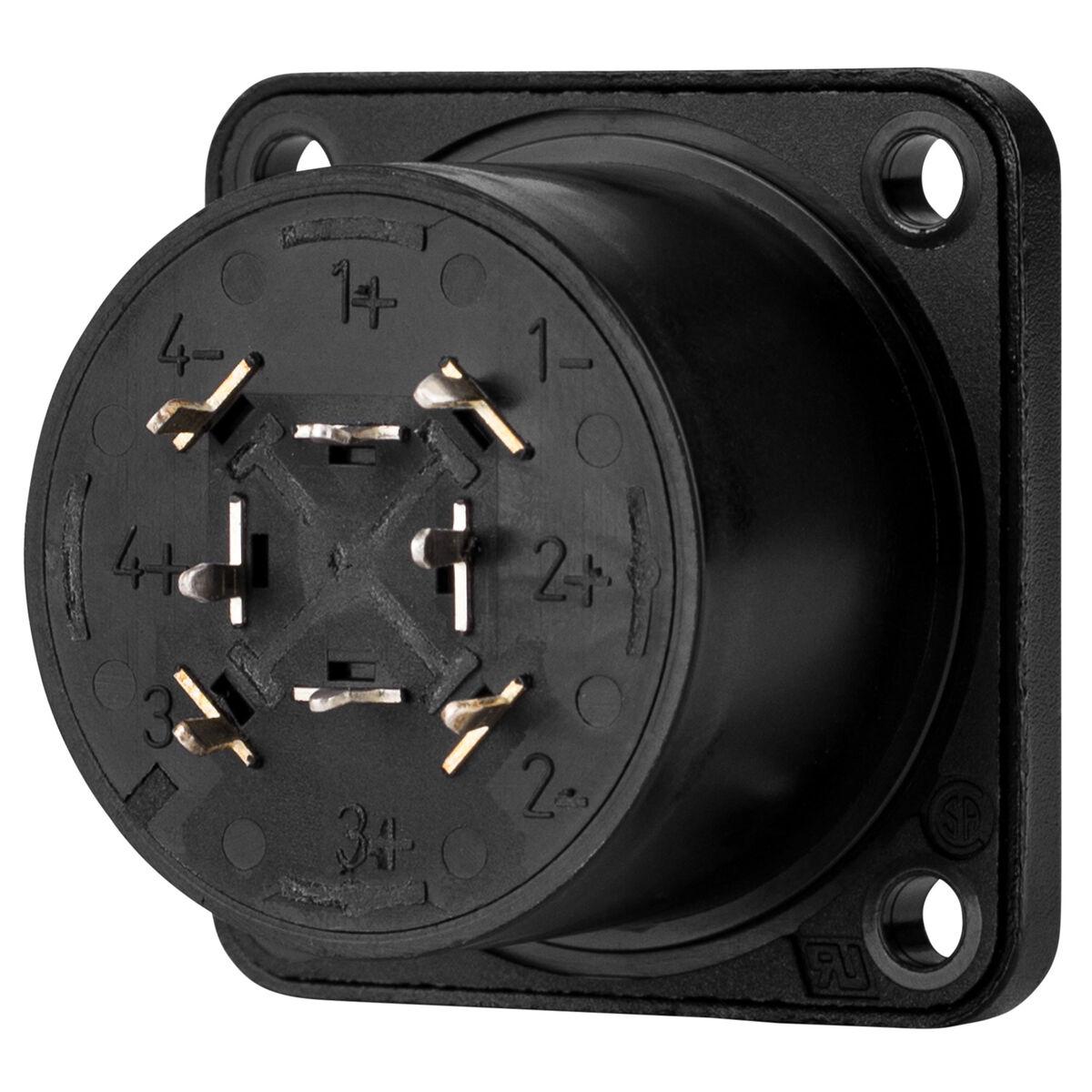 Neutrik NL8MDXX-V-BAG speakON 8 Pole Chassis Connector